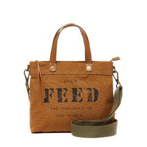 Feed Eleanor Canvas Eleanor Bag Ochre (Burnt Orange) Brown & Black